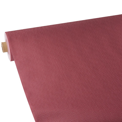 Papstar 2x Tischdecke, stoffähnlich, Vlies "soft selection plus" 25 m x 1,18 m bordeaux