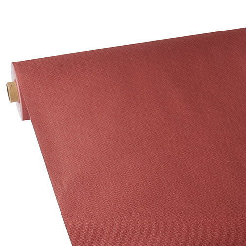 Papstar 2x Tischdecke, stoffähnlich, Vlies "soft selection plus" 25 m x 1,18 m rot