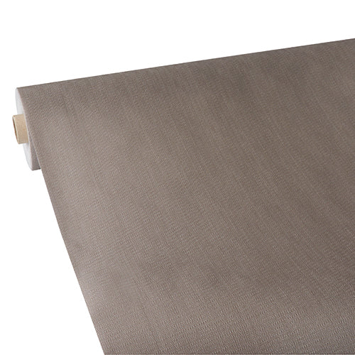 Papstar 2x Tischdecke, stoffähnlich, Vlies "soft selection plus" 25 m x 1,18 m grau