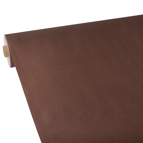 Papstar 2x Tischdecke, stoffähnlich, Vlies "soft selection plus" 25 m x 1,18 m braun