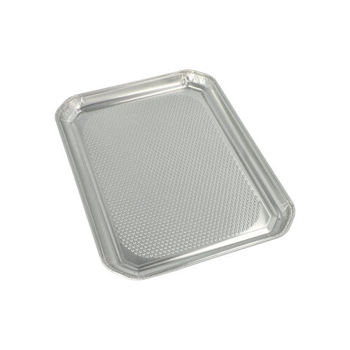 Papstar 15x 3 Servierplatten, Aluminium, Eckig, 35x26cm