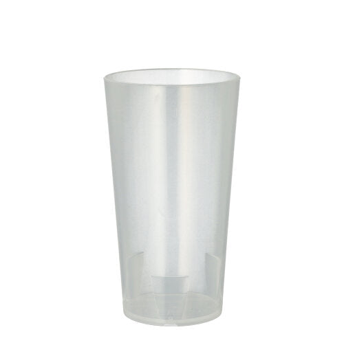 Papstar 200x Mehrweg-Trinkbecher, Polypropylen, Transparent, Inhalt: 300ml, Durchmesser: 7cm, Höhe: 13cm