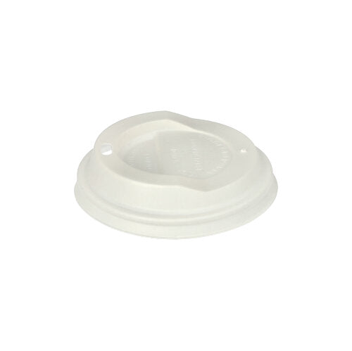 Papstar 20x 50 Dom-Deckel, C-PLA rund Ø 9 cm · 2,1 cm weiss