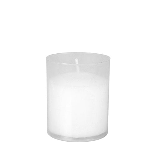 Papstar 24x 4 Partylichte Ø 5 cm · 6,5 cm transparent