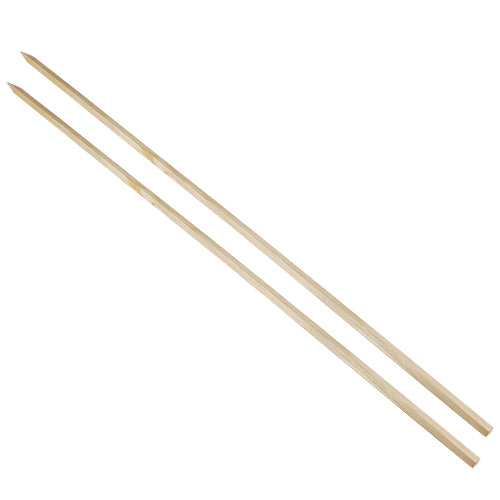 Papstar 10x 20 Grill-Spieße "pure" 80 cm x 8 mm x 8 mm "Steckerlfisch"