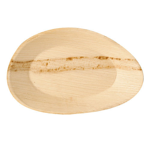 Papstar 4x 25 Teller, Palmblatt "pure" oval 26 cm x 17 cm x 2,5 cm