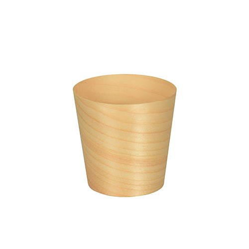 Papstar 500 Fingerfood - Schalen, Holz, Serie: Pure, Rund, Durchmesser: 6cm, Höhe: 6cm