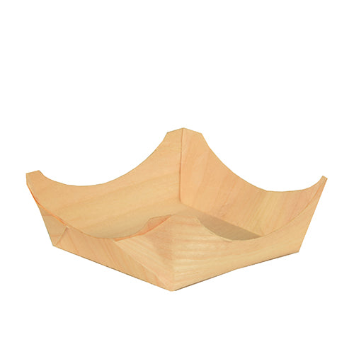 Papstar 500 Fingerfood - Schalen, Eckig, Holz, Serie: Pure, Maße: 3cm x 8cm x 8cm