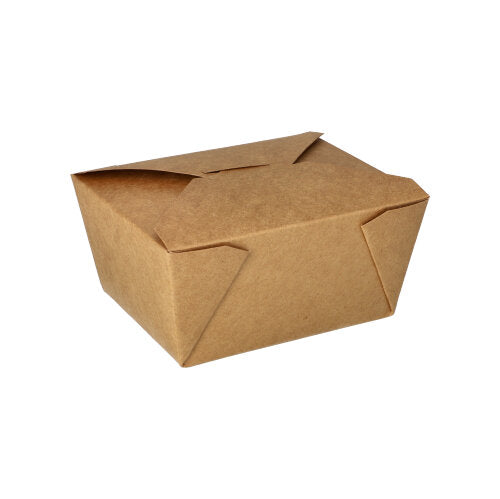 Papstar 10x 50 Lunchboxen, Pappe "pure" 750 ml 6,4 cm x 9 cm x 11,3 cm braun