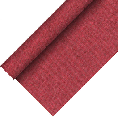 Papstar 2x Tischdecke, stoffähnlich, PV-Tissue "ROYAL Collection Plus" 20 m x 1,18 m bordeaux