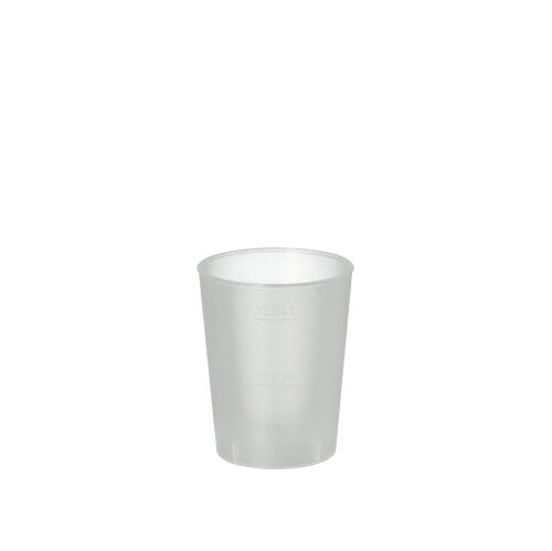 Papstar 24x 40 Mehrweg-Gläser für Schnaps PP 4 cl Ø 4,3 cm · 5,2 cm satiniert, unzerbrechlich