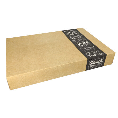Papstar 4x 10 Transport- und Catering-Kartons "pure" eckig 8 cm x 37,5 cm x 55,5 cm "Good Food" groß