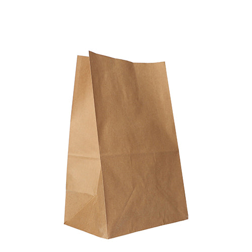 Papstar 2x 250 Blockbodenbeutel, Kraftpapier 29,5 cm x 19 cm x 12 cm braun
