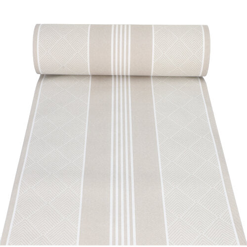 Papstar 4x Tischläufer, stoffähnlich, PV-Tissue Mix "ROYAL Collection" 24 m x 40 cm champagner "Elegance"
