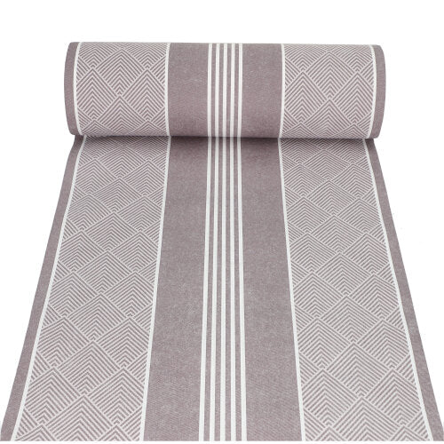 Papstar 4x Tischläufer, stoffähnlich, PV-Tissue Mix "ROYAL Collection" 24 m x 40 cm braun "Elegance"