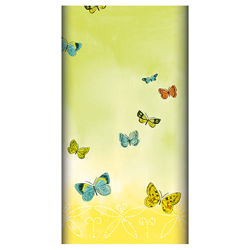 Papstar 5x Tischdecke, stoffähnlich, Airlaid 120 cm x 180 cm "Papillons"