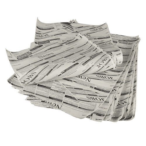 Papstar 1x 5 kg Einschlagpapiere, Pergament-Ersatz 35 cm x 25 cm "Newsprint" fettdicht