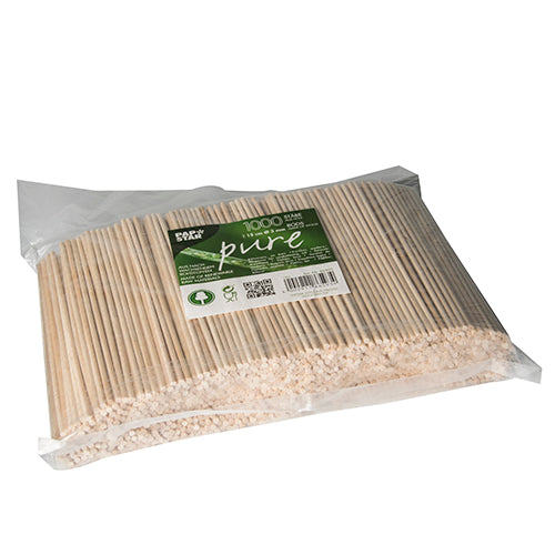 Papstar 20.000x Stäbe, Holz, Natur, Serie: Pure, Länge: 15cm
