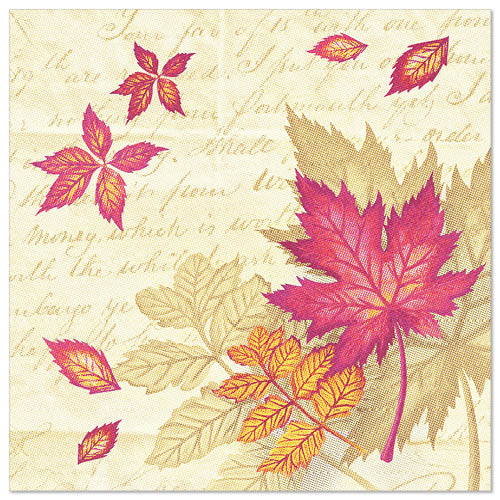 Papstar 250 Servietten "ROYAL Collection" 1/4-Falz 40 cm x 40 cm "Autumn Colours"