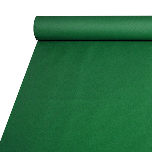 Papstar 2x Tischdecke, stoffähnlich, Airlaid 20 m x 1,2 m dunkelgrün