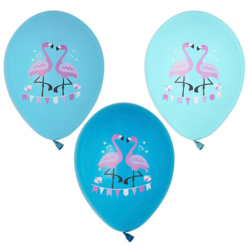 Papstar 12x 6 Luftballons Ø 29 cm farbig sortiert "Flamingo"