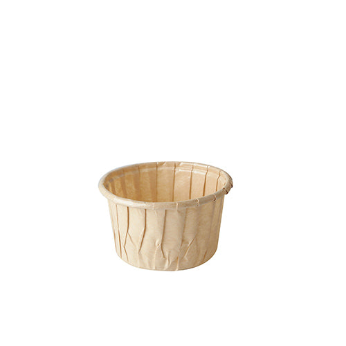Papstar 14x 50 Backformen "pure" 105 ml Ø 7 cm · 4 cm braun