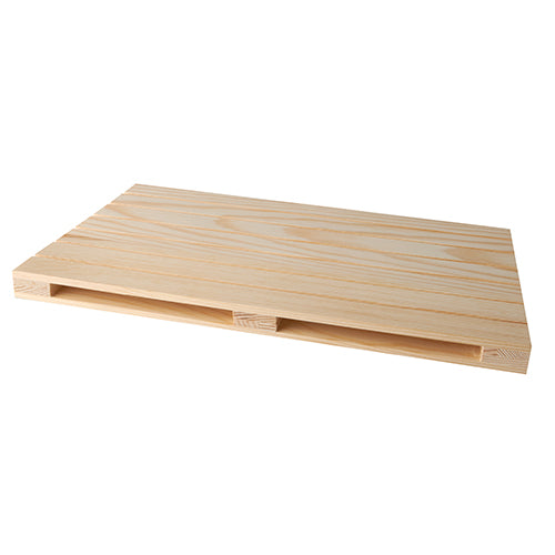 Papstar 10x 3 Trays für Fingerfood, Holz, 20x30x2cm