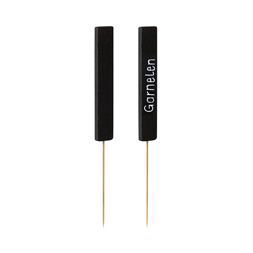 Papstar 600 Fingerfood - Picker "Blackboard", Material: Bambus und Holz, Länge 16cm