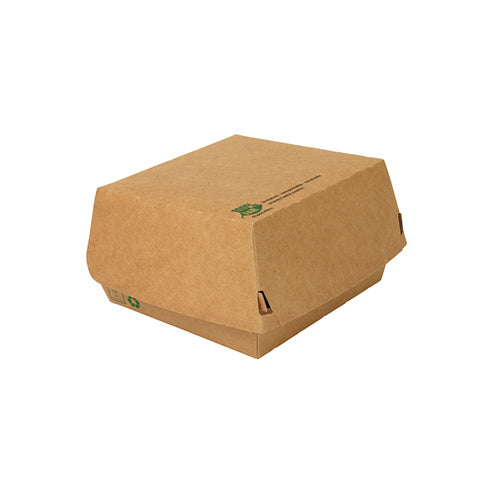 Papstar 320x Burgerboxen, Pappe, Braun, 12,5x12,5x7cm