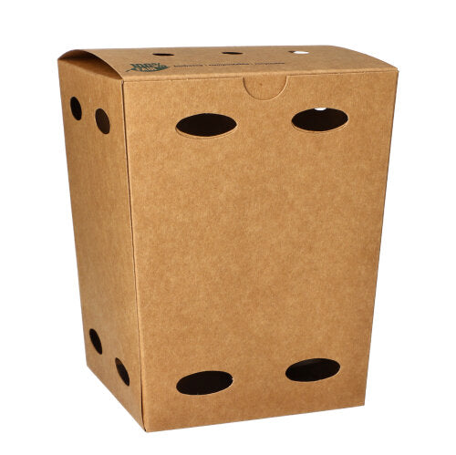 Papstar 300x Pommes-Frites-Boxen (Klein), Pappe, Serie: Pure, Braun, 12,5x12,5x15cm