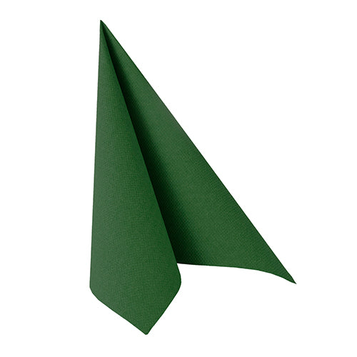 Papstar 250 Servietten "ROYAL Collection" 1/4-Falz 33 cm x 33 cm dunkelgrün