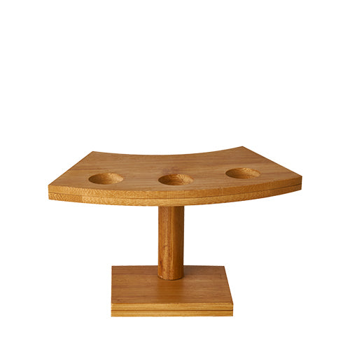 Papstar 6x Tray (Für 3 Holz-Spritztüten), Bambus, Serie: PURE, 9x16x7,6cm