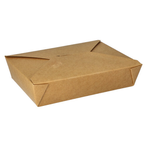 Papstar 3x 50 Lunchboxen, Pappe "pure" 1500 ml 4,8 cm x 14 cm x 19,7 cm braun