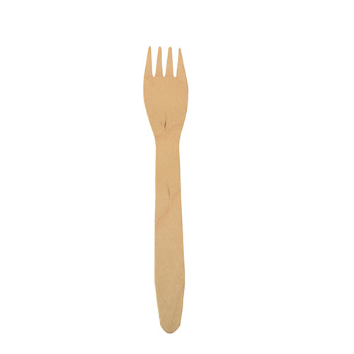 Papstar 150 Gabeln, Material: Holz, Serie: Pure, 16,5cm