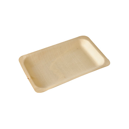 Papstar 10x 50 Fingerfood - Teller, Holz "pure" eckig 19,5 cm x 14 cm