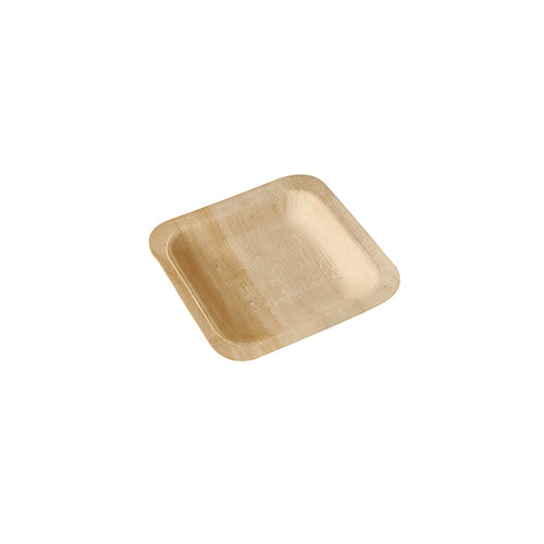 Papstar 10x 50 Fingerfood - Teller, Holz "pure" eckig 14 cm x 14 cm