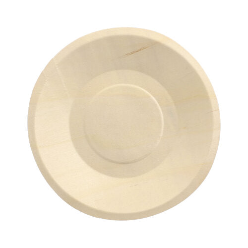 Papstar 10x 50 Fingerfood - Teller, Holz "pure" rund Ø 19 cm · 2 cm