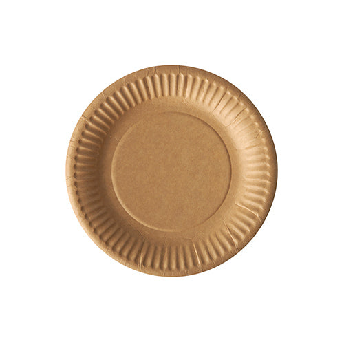 Papstar 2.000 Teller rund, Material: Pappe, Farbe: braun, Durchmesser: 15cm