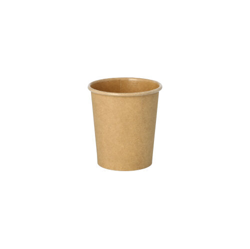 Papstar 1.000x Portionsbecher, Pappe, Braun, Inhalt: 120ml, Durchmesser: 6cm, Höhe: 6,6cm