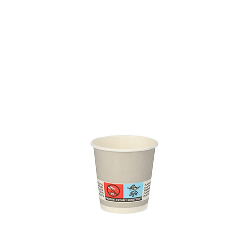 Papstar 400x Trinkbecher "Shot", Pappe, Silber, Inhalt: 5cl, Durchmesser: 5cm, Höhe: 5cm