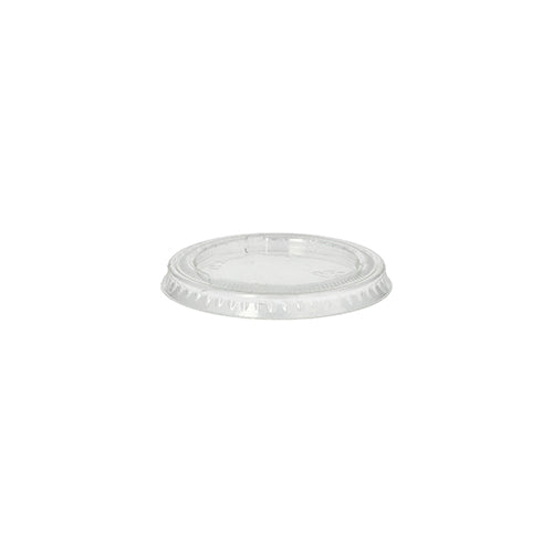 Papstar 10x 50 Deckel für Portionsbecher, PLA "pure" rund Ø 6 cm transparent