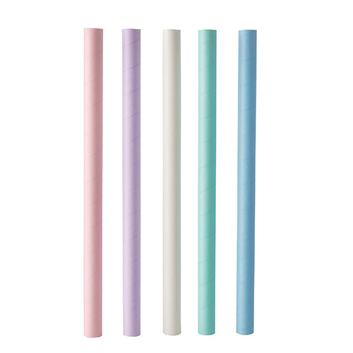 Papstar 1.200 Bubble Tea Halme farbig sortiert, Material: Papier, Abmessungen: Ø 12mm · 20cm