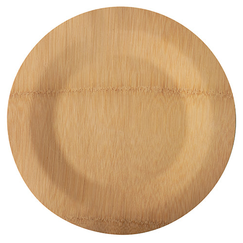Papstar 25x 10 Teller, Bambus "pure" rund Ø 28 cm · 1,5 cm