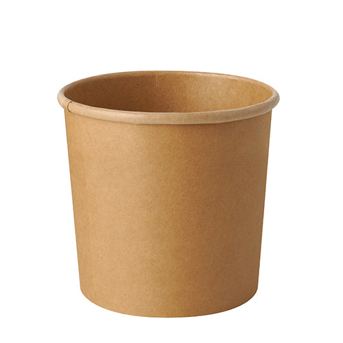 Papstar 500x Suppenbecher, Pappe, Braun, Rund, Inhalt: 760ml, Durchmesser: 11,5cm, Höhe: 11cm