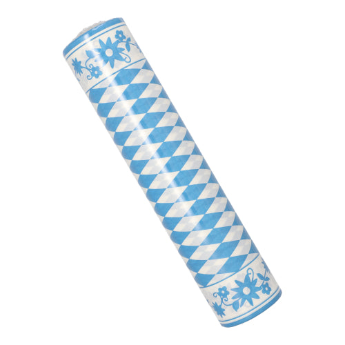 Papstar Tischläufer "Bayrisch Blau", Airlaid, Blau und Weiß, Durchmesser: 40cm, Länge: 24m
