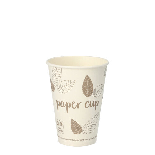 Papstar 2.000 Automatenbecher "ZERO", Pappe, Beige und Braun, Serie: Pure, Inhalt: 180ml, Durchmesser: 7cm, Höhe: 9,2cm