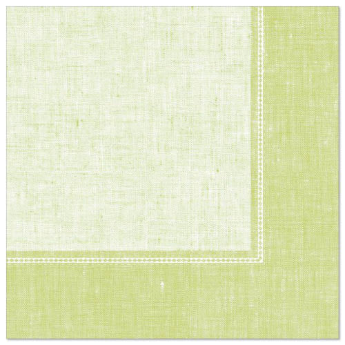 Papstar 250 Servietten "ROYAL Collection" 1/4-Falz 40 cm x 40 cm hellgrün "Linum"