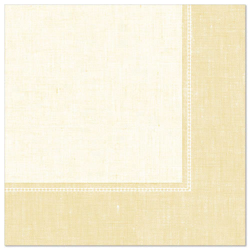 Papstar 250 Servietten "ROYAL Collection" 1/4-Falz 40 cm x 40 cm champagner "Linum"