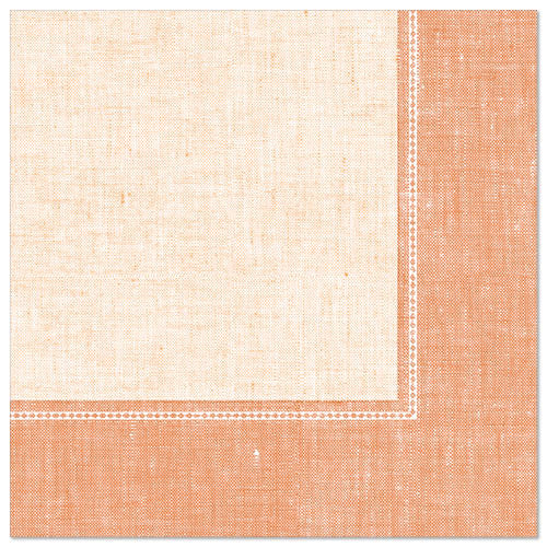Papstar 250 Servietten "ROYAL Collection" 1/4-Falz 40 cm x 40 cm terracotta "Linum"