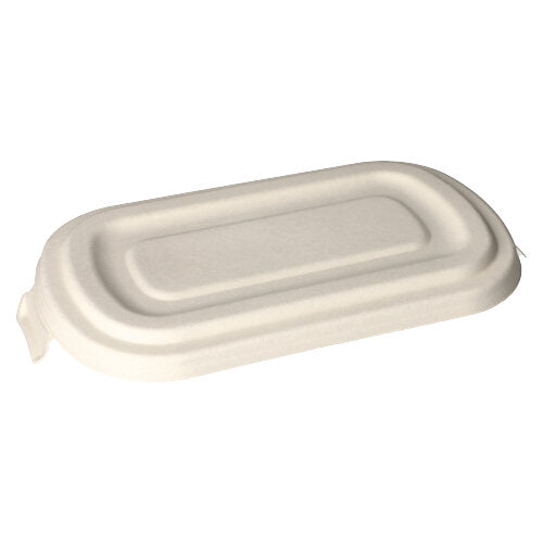 Papstar 10x 50 Deckel, Zuckerrohr "pure" 1,6 cm x 13,9 cm x 26,9 cm weiss